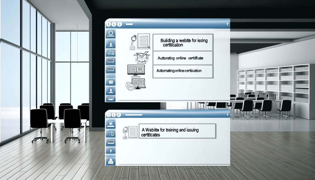 Разработайте эффективный веб-сайт для автоматизации выдачи сертификатов